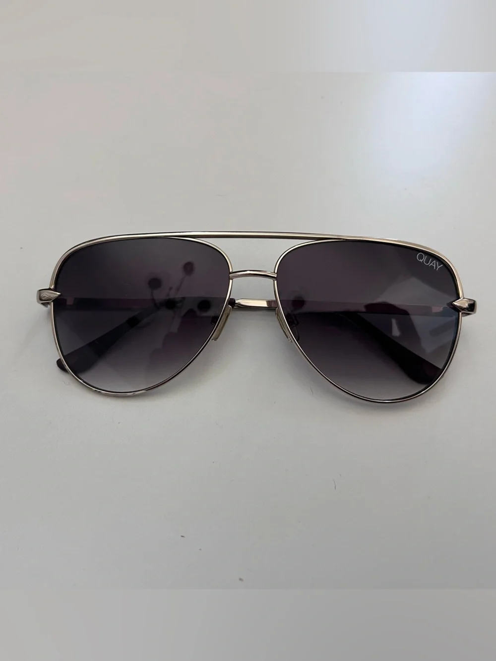 Quay Australia x Desi Perkins Sahara Mini 52mm Gold Aviator Sunglasses